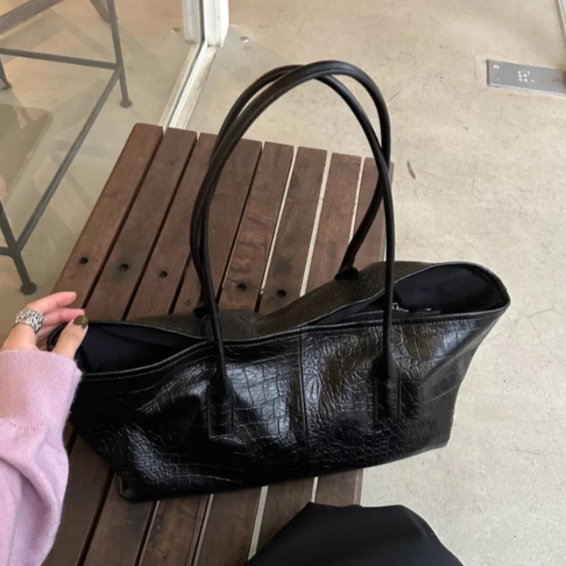 Retro Crocodile Embossed Handb - Luxury Bags Tote ulasan dan harga