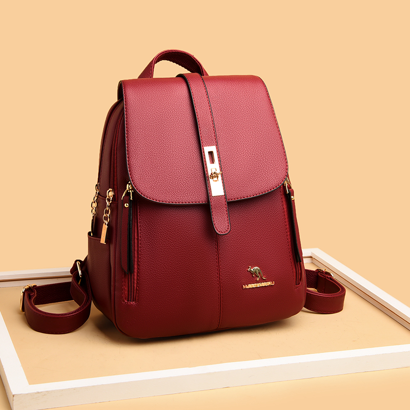 Luxury Women Leather Backpacks - Luxury Bags Leather ulasan dan harga