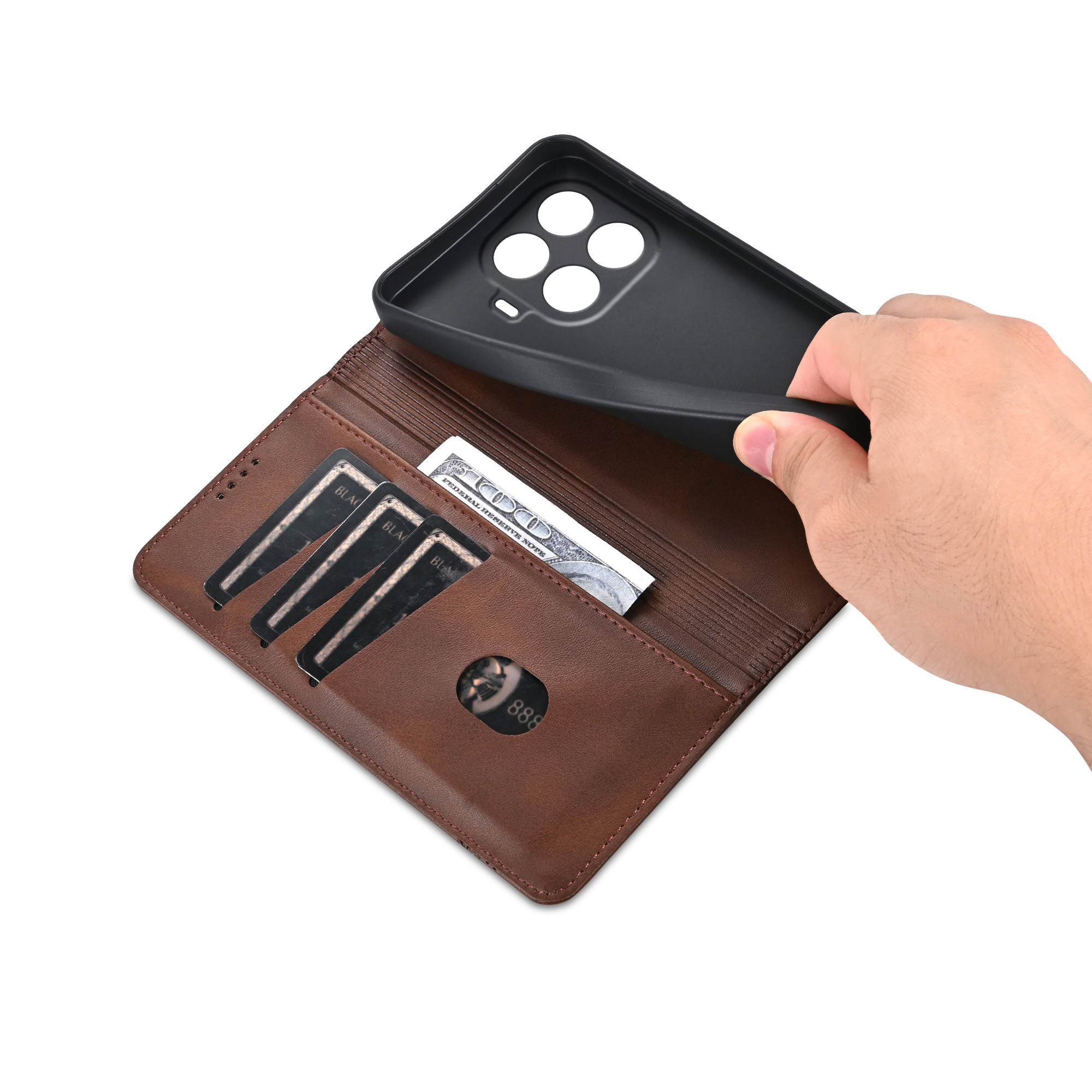 Business Flip Leather Phone Ca - Luxury Bags Leather ulasan dan harga